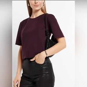 EXPRESS Skimming Ponte Boxy Tee